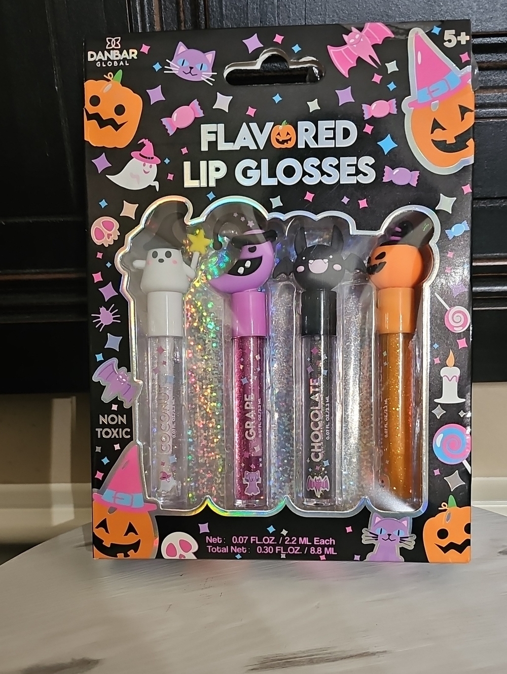 Flavored Halloween Lip Glosses - Set of 4